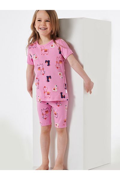 Schiesser Pyjama Natural Love Organic Cotton Schlafanzug Schlafmode Bequem