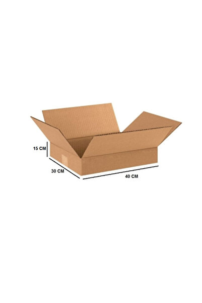 AMBALAJ MARKT Tek Oluklu Koli 40x30x15 Cm Esmer C Dalga 10 Adet Tyc0070996165...