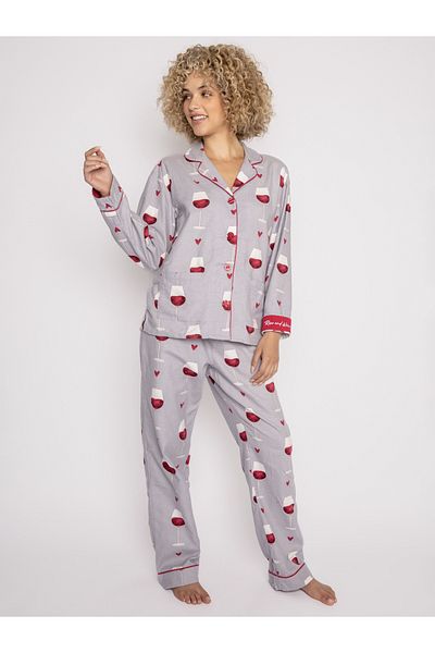 PJ Salvage Pyjama Flanells Schlafanzug Pyjama Schlafmode