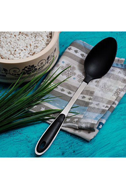 ROYALFORD RF1206-NSVS Nylon Cooking and Serving Spoon with Soft Grip Handle