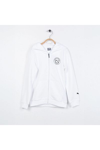 Puma Παιδικό μπουφάν με λευκή κουκούλα Bppo Blank Base