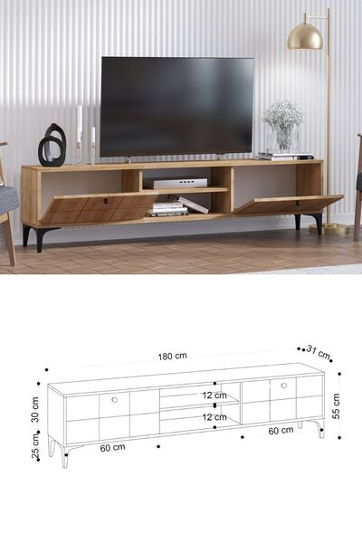 DECORMET Hera Tv Sehpası Safir Meşe