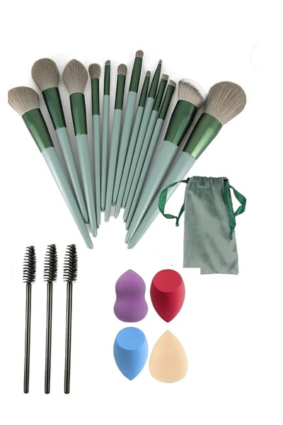 Deep Passion Makyaj Fırçaları 20 Parça Makyaj Seti, Makyaj Süngeri Ve Fırça Seti