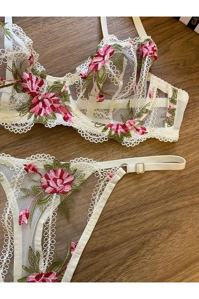 RUYAZ Lace Underwire Women's Underwear Bra Set