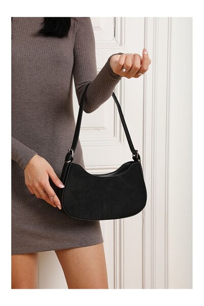 Armine Modern Pratik Siyah Omuz Çantası Kadın Çanta