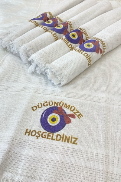 ZEYMERADE 6 Pcs Wedding Bridal Groom Circumcision Convoy Trolley Towel Ornament