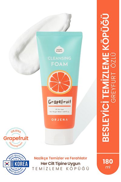 Orjena Grapefruit Extract Anti-Blemish Cleansing Foam 180ml