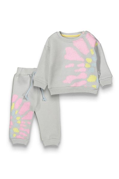baby flamindo Baby Flamindo Batic Printed 3 Yarn Baby Girl Set