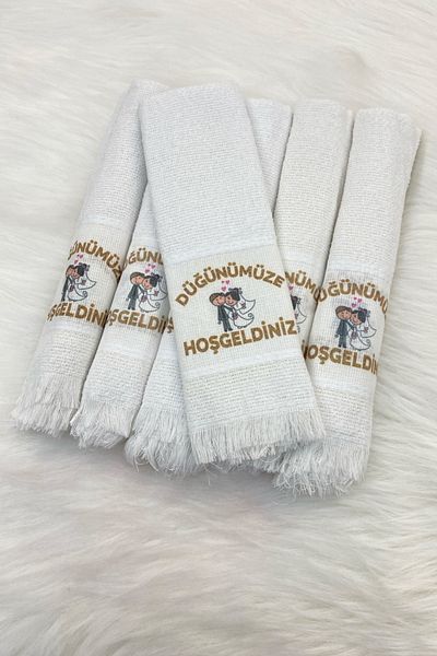 ZEYMERADE 6 Pcs Wedding Bridal Groom Circumcision Convoy Trolley Towel Ornament
