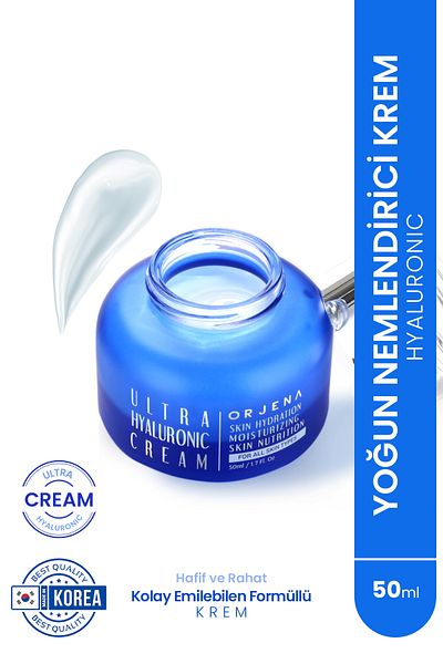 Orjena Ultra Hyaluronic Cream - Intensive Moisturizing Face Cream - 50ml