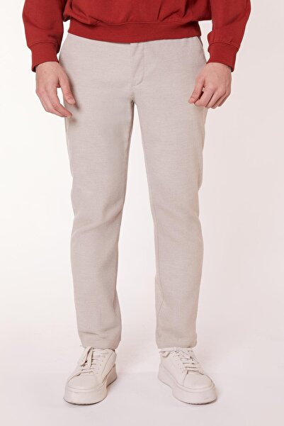 BRACCAS Pantaloni chino slim fit bej pentru bărbați cu buzunare laterale