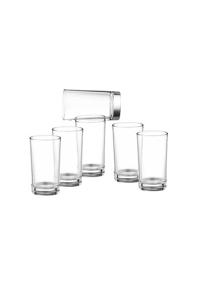 Dania 6 Pieces Clear Glass Water Cup Set