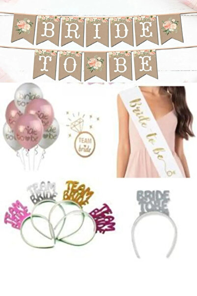 Parti Kırtasiye Bride To Be Parti Set 43 Parça Bekarlığa Veda