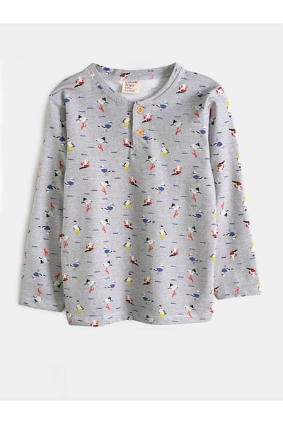 Cotton Trips Patterned Pajama Set