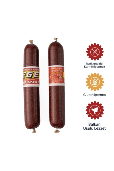 Ege Fermente Sucukları Ali Kasap Ege Lukanka Fermente Sucuk (Balkan Usulü)