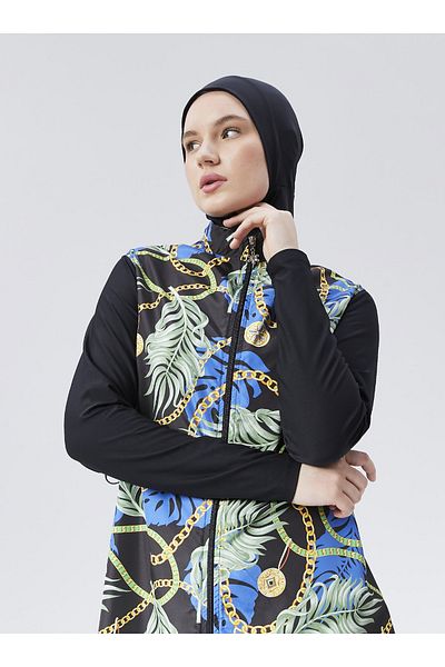 Ranuna Full Closed Saw Swimsuit - Multicolor - Ranuna