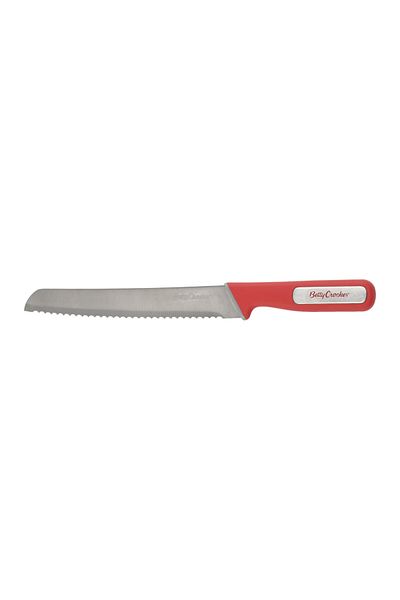 BETTY CROCKER Bread Knife 20.5Cm Red