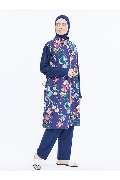 Ranuna Ranuna Multicolored Hijab Swimsuit