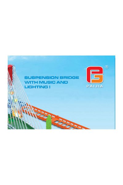 Fab N Funky مجموعة قطار مزدوج من فاب إن فانكي تراك كينج - متعددة الألوان مع موسيقى وجسر معلق، للأعمار من 3 سنوات فما فوق