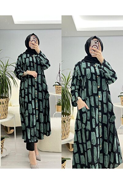 Blackmods BOYDAN DÜĞMELİ VİSKON TUNİK