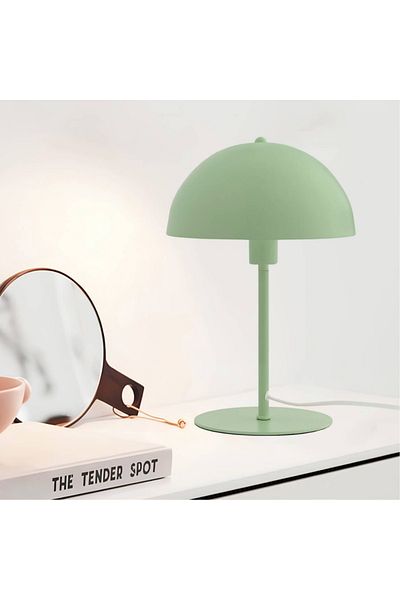 Art&Gift New Yorker Metal Green Lampshade - Mushroom Head Study Desk Lamp Banker