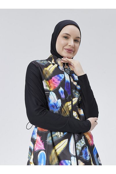 Ranuna Full Closed Saw Swimsuit - Multicolor - Ranuna
