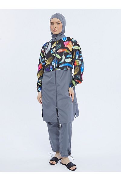 Ranuna Ranuna Multicolored Hijab Swimsuit