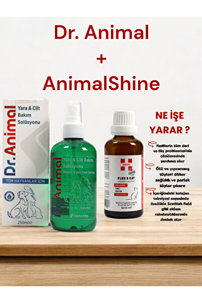 animal shine ANİMAL SHİNE KOLAJEN B PLUS + DR ANİML 250 ML YARA VE XİLT BAKIM...