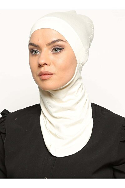 Ecardin Pratik Hijab Bone -Ekru (Krem) -