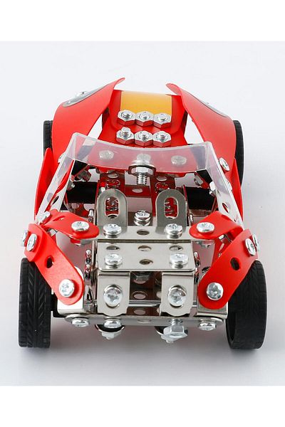 Fab N Funky Metal Brick Build Racing Car, Engaging Gameplay, Interactive Play,6 Years+ 230 Pieces