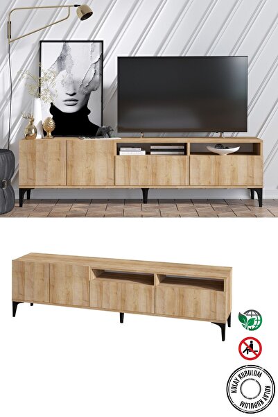 DECORMET Ross Tv Sehpası Safir Meşe -dec-20047