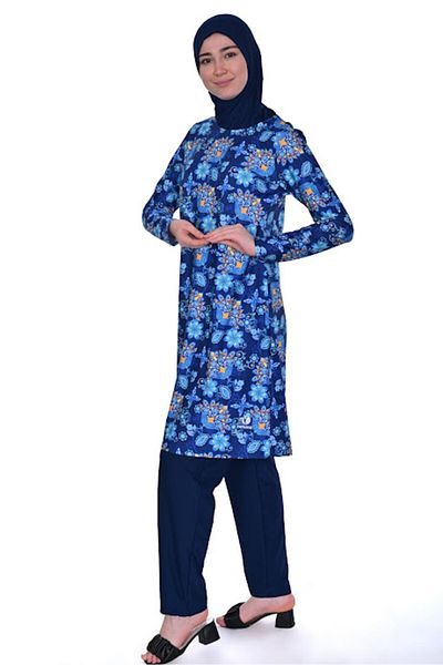 Ranuna Navy Blue Hijab Swimsuit - Ranuna