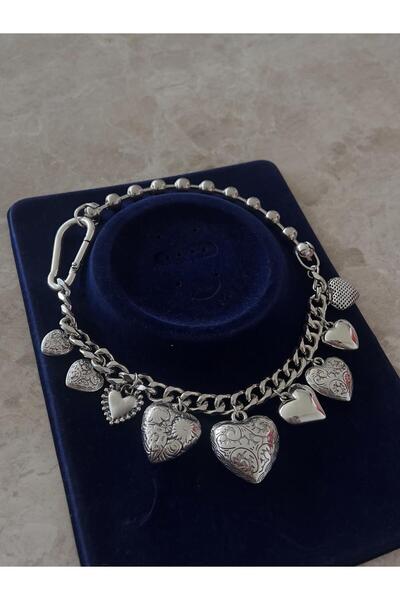 h&b design jewel Tasarım Kalp Detay Choker