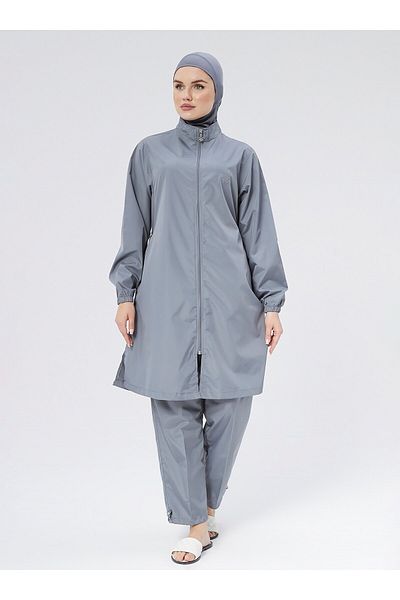 Ranuna Gray Hijab Swimsuit - Ranuna Model