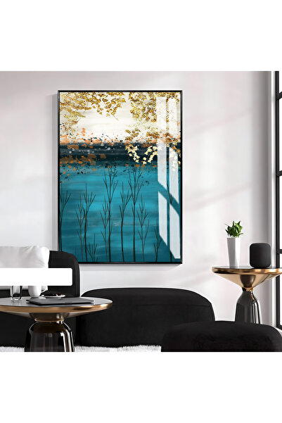 Harika bir ev HARİKABİREV | TURCOAZ-AURIU-ALBASTRU MODEL DE PEISAJ ABSTRACT C...