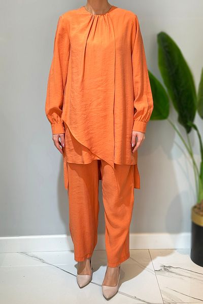 Nuss 1024 Model Ayrobin Orange Pants Set