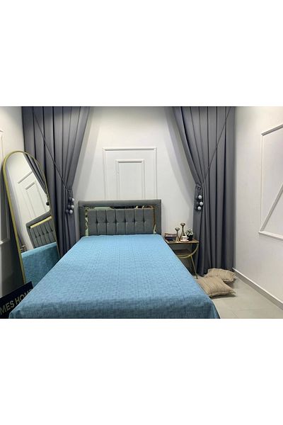 NİVEMESHOME Nivemeshome Turquoise 200X230 Single Pique Cover Double