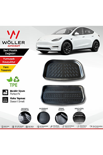 wöller Tesla Model Y Bagaj Havuzu Seti Ön Ve Arka Alt Bagaj Havuzu 2019 Sonra...