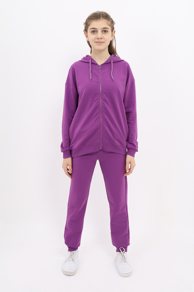 Toontoy Girl's Printed Tracksuit Set