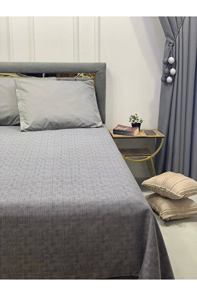 NİVEMESHOME Nivemeshome Gri 160x230 Tek Pike Örtüsü Tek Kişilik
