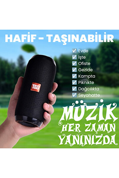 MCASERING TG-117 Portable Bluetooth Hoparlör - TWS Destekli, Su Geçirmez, FM ...