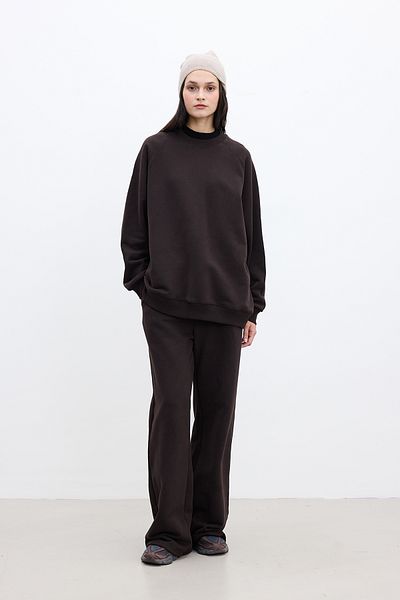 Manuka Hellbraunes, übergroßes Basic-Sweatshirt
