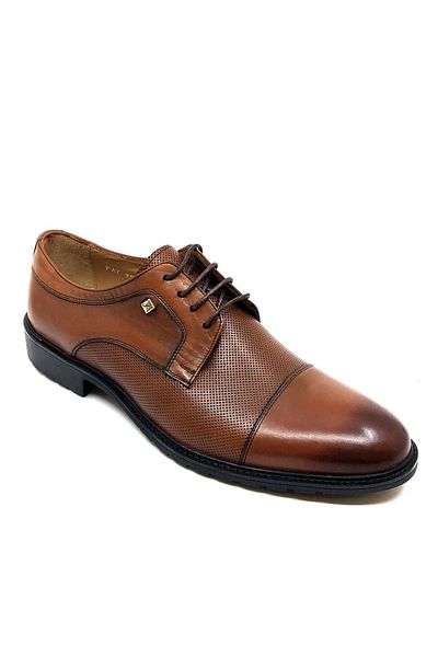 Fosco Lace-up Tan Genuine Leather Rubber Sole Classic Men's Shoes 9512 45