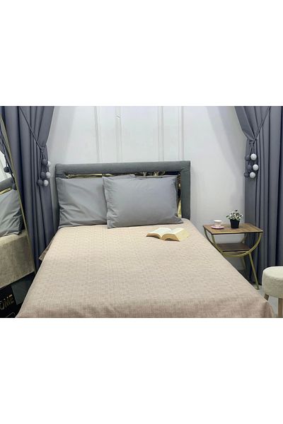 NİVEMESHOME Nivemeshome Beige 200X230 Single Pique Cover Double