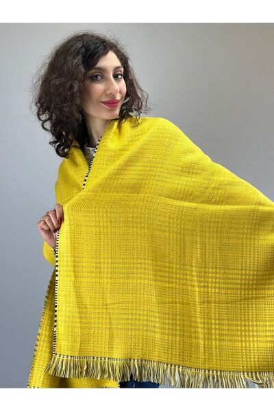 Gönülden Tasarım 180X75 см Шотландська карта з бахромою Двостороння жіноча шаль