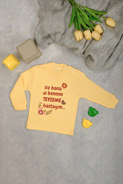 bebetospik 100% Cotton I'M Sick to My Aunt Soft Printed Shoulder Snap Bodysuit