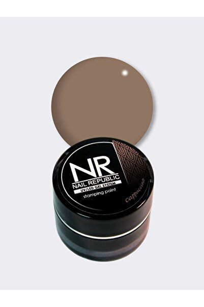 Nail Republic Kalıcı Oje Stamping Boya Cappuchino Profesyonel Manikür ve Nail...