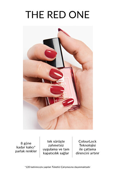 AVON Power Stay Jel Oje 10ml - The Red One