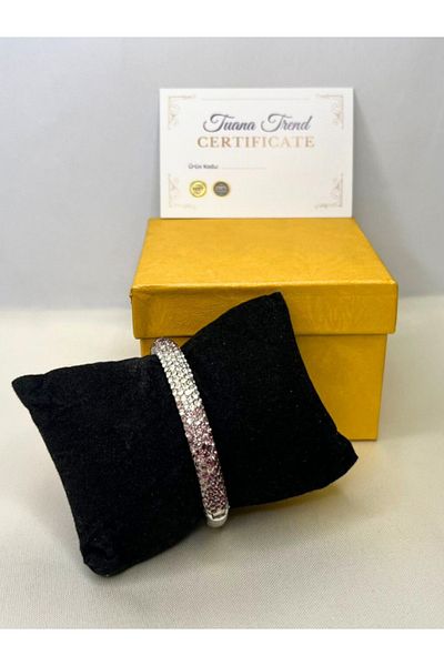 Tuana Trend High Quality Crystal Zircon Stone Handcuff Bracelet