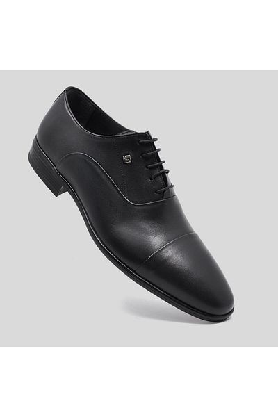 Fosco Black Classic Men's Shoes Rubber 2805 46